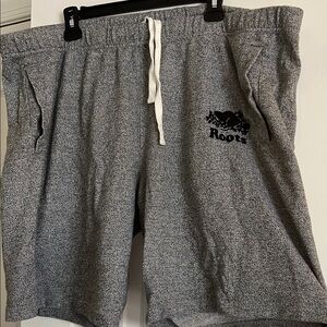 Roots Gray Athletic Shorts with Elastic Waistband